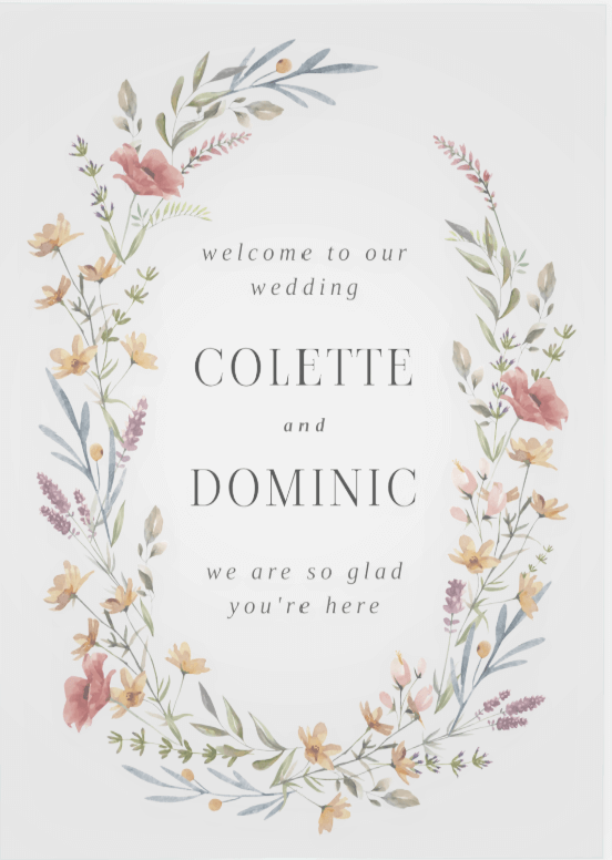 The Best Wedding Signage 2025 - Floral Welcome Sign